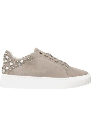 Alma en Pena Sko, Dame, , 37 EU, Læder, Sneakers med nitter i læder med plateau