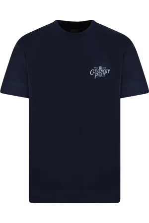 Givenchy Top, Herre, Blå, M, Bomuld, Boxy Fit T-shirt
