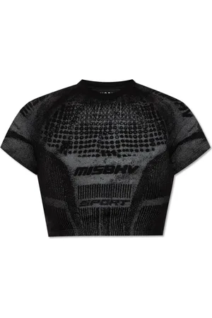 MISBHV Top, Dame, Sort, L, Bomuld, Logo top