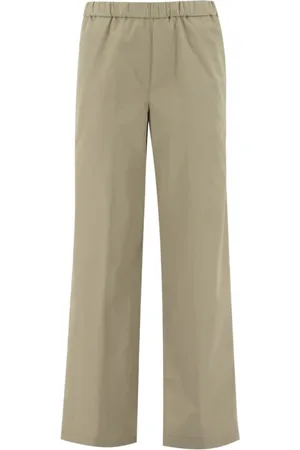 Aspesi Bukser, Dame, Grøn, 2XS, Bomuld, Straight Leg Chinos
