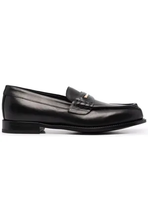 Giuseppe Zanotti Sko, Herre, Sort, 41 EU, Læder, Euro Læder Loafers