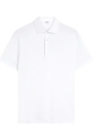Aspesi Top, Herre, Hvid, 2XL, Bomuld, Bomuldsjersey Polo Shirt