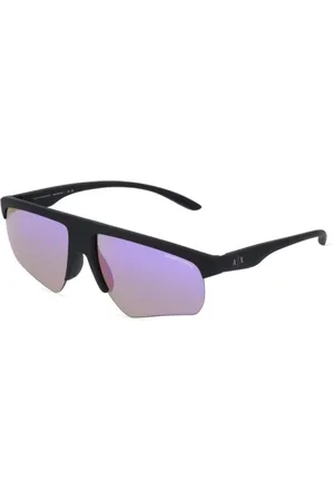 Armani Exchange Tilbehør, Herre, Sort, 59 MM, Solbriller i sort acetat