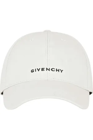Givenchy Tilbehør, Herre, Grå, ONE SIZE, Bomuld, Baseballkasket med signaturbroderi