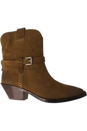 Ash Sko, Dame, Brun, 36 EU, Læder, Dustin Camel Ankelstøvle