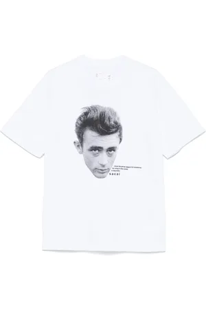 SACAI Top, Herre, Hvid, XS, Hvid Crew Neck Kortærmet T-shirt