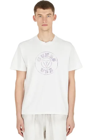 Guess Top, Herre, Hvid, L, Bomuld, American Frontier T-shirt
