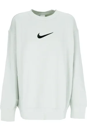 Nike Sweathshirts & Hoodies, Dame, Grå, XS, Bomuld, Oversized Fleece Crewneck