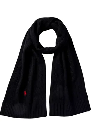 Ralph Lauren Tilbehør, Herre, Sort, ONE SIZE, Uld, Vintertørklæde