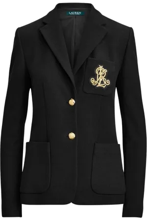 Ralph Lauren Jakke, Dame, Sort, 2XL, Bomuld, Blazers