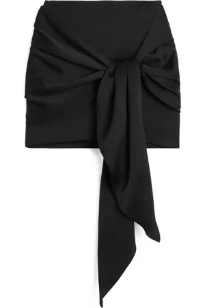 Axel Arigato Nederdel, Dame, Sort, S, Dione Tie-Front Nederdel