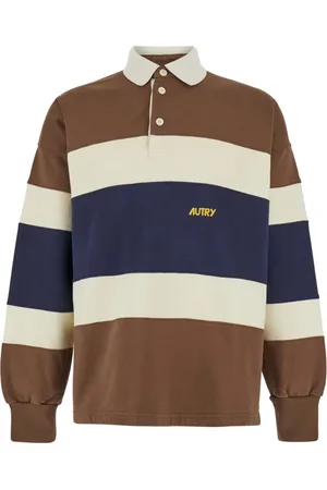 Autry Top, Herre, Brun, 2XL, College Polo Shirt