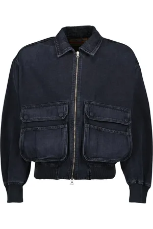 Diesel Jakke, Dame, Sort, L, Bomuld, Kort Jean Bomberjakke