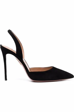 Aquazzura Sko, Dame, Sort, 36 EU, Læder, Elegante Pumps med Høj Hæl