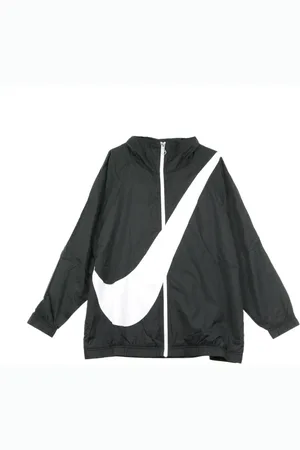 Nike Jakke, Herre, Sort, M, Polyester, Vindjakke med Swoosh