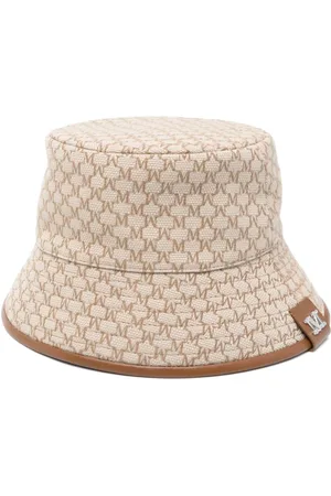 Max Mara Tilbehør, Dame, , 58 CM, Monogram Jacquard Wide Brim Hat