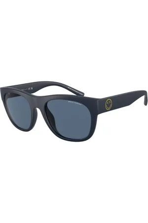 Armani Exchange Tilbehør, Herre, Blå, 58 MM, Solbriller i Blå Acetat