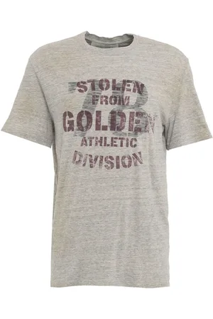 Golden Goose Top, Herre, Grå, S, Bomuld, Grå T-shirt med print