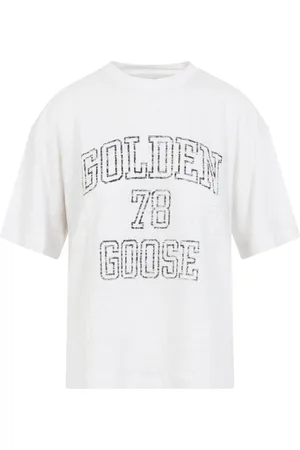 Golden Goose Top, Dame, Hvid, XS, Bomuld, Boxy T-Shirt