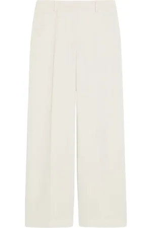 Max Mara Bukser, Dame, , M, Uld, Elegant Palazzo Bukser