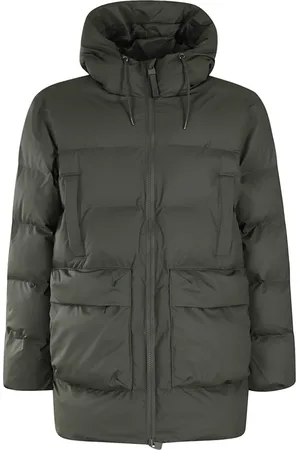 Rains Jakke, Herre, Grøn, M, Uld, Alta Puffer Cargo Jakke