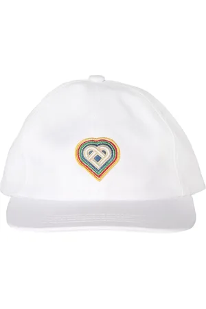Casablanca Tilbehør, Herre, Hvid, ONE SIZE, Bomuld, Regnbuehjerte Baseball Cap