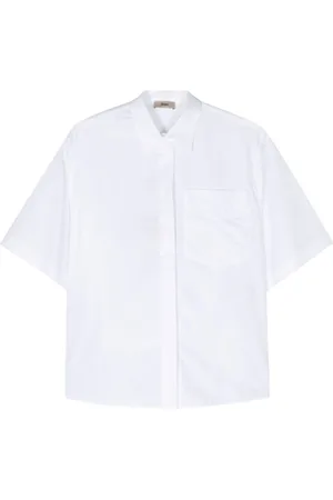 HERNO Bluser & Skjorter, Dame, Hvid, S, Bomuld, Camicia Skjorte