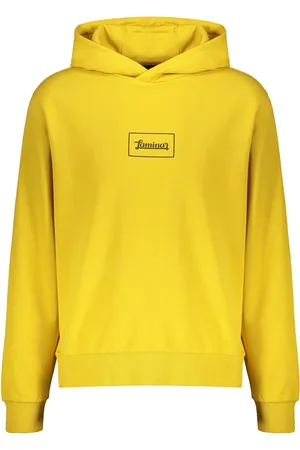HERNO Sweathshirts & Hoodies, Herre, Gul, M, Bomuld, Cotton Hoodie Laminar Couture Engineering
