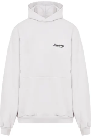 Balenciaga Sweathshirts & Hoodies, Dame, Hvid, M, Bomuld, Beverly Hills Oversized Hættetrøje