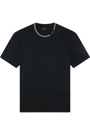 Paul & Shark Top, Herre, Sort, S, Bomuld, Sort Bomuld Almindelig Pasform T-Shirt