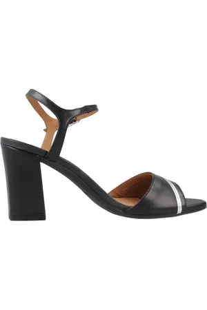 Geox Sko, Dame, Sort, 36 EU, Læder, Elegante sandaletter med stropper