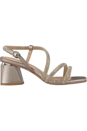 Alma en Pena Sko, Dame, Gul, 35 EU, Bred hælsandal