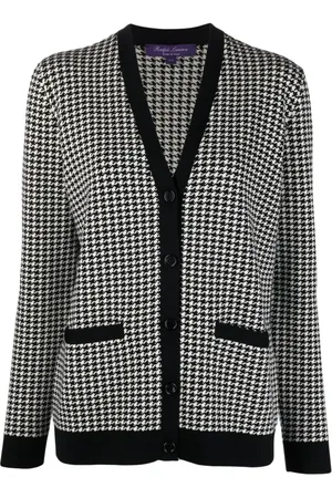 Ralph Lauren Strik, Dame, Sort, M, Uld, Langærmet Cardigan