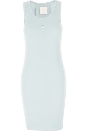 Givenchy Kjole, Dame, Blå, M, Bomuld, Strikket Hverdags Kjole
