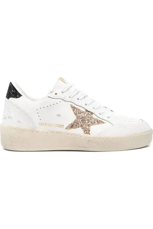 Golden Goose Sko, Dame, Hvid, 41 EU, Læder, Ball Star 2 Læder Sneakers