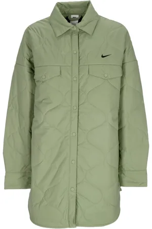 Nike Jakke, Dame, Grøn, S, Uld, Vatteret Trenchcoat