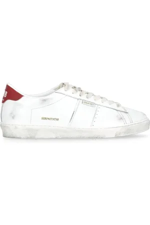 Golden Goose Sko, Herre, Hvid, 41 EU, Læder, Matchstar Shiny Leather Sneakers