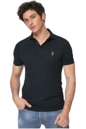 Gran Sasso Top, Herre, Sort, L, Bomuld, Klassisk Poloskjorte