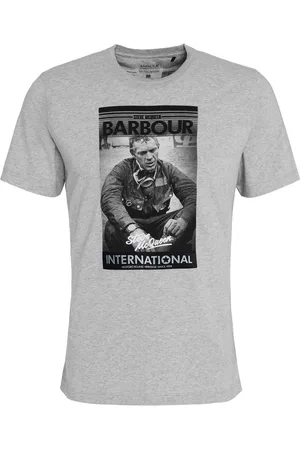 Barbour Top, Herre, Grå, M, Bomuld, Mount T-shirt