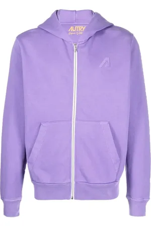 Autry Sweathshirts & Hoodies, Herre, Lilla, M, Bomuld, Logo Cotton Hoodie