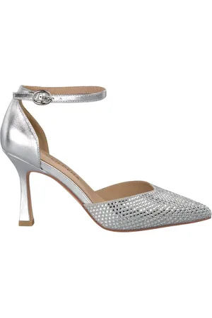 Alma en Pena Sko, Dame, Grå, 38 EU, Rhinestone tå sko