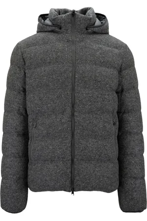 HERNO Jakke, Herre, Grå, XL, Uld, Resort Dunjakke