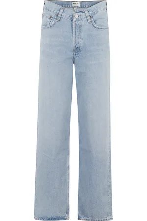 AGOLDE Jeans, Dame, Blå, W26, Bomuld, Jeans Baggy med høj talje
