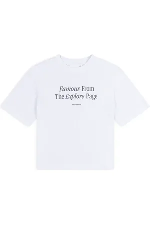 Axel Arigato Top, Dame, Hvid, XS, Bomuld, Famous Printed T-Shirt