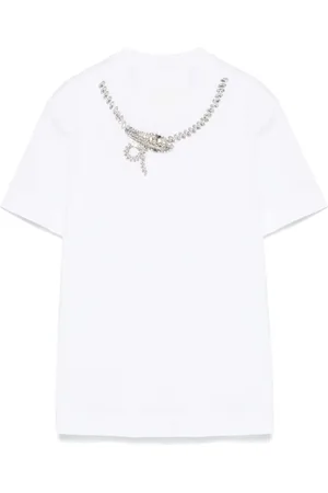 Givenchy Top, Dame, Hvid, XS, Bomuld, Slim Tee Hvid