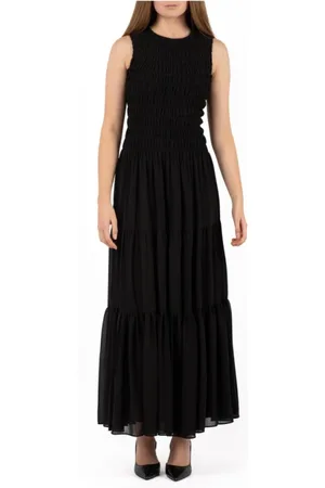 Michael Kors Kjole, Dame, Sort, M, Elegant Kjole til Kvinder