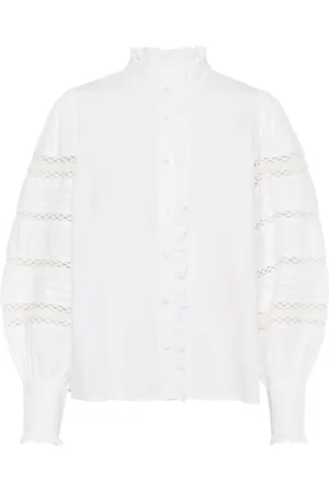 Kaffe Bluser & Skjorter, Dame, Hvid, XS, Bomuld, Elegant Kawillow Skjortebluse Optisk Hvid