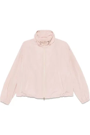 HERNO Jakke, Dame, Lyserød, XL, Rose Zip Coat med elastiske manchetter