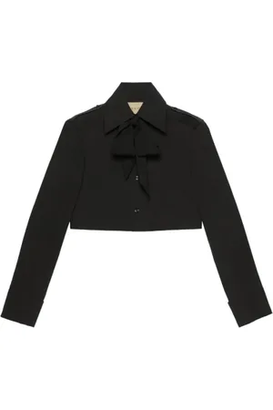 Gucci Jakke, Dame, Sort, XS, Bomuld, Cotton Light Jacket