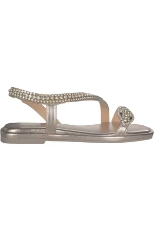 Alma en Pena Sko, Dame, Gul, 41 EU, Uld, Snake Strap Flad Sandaler